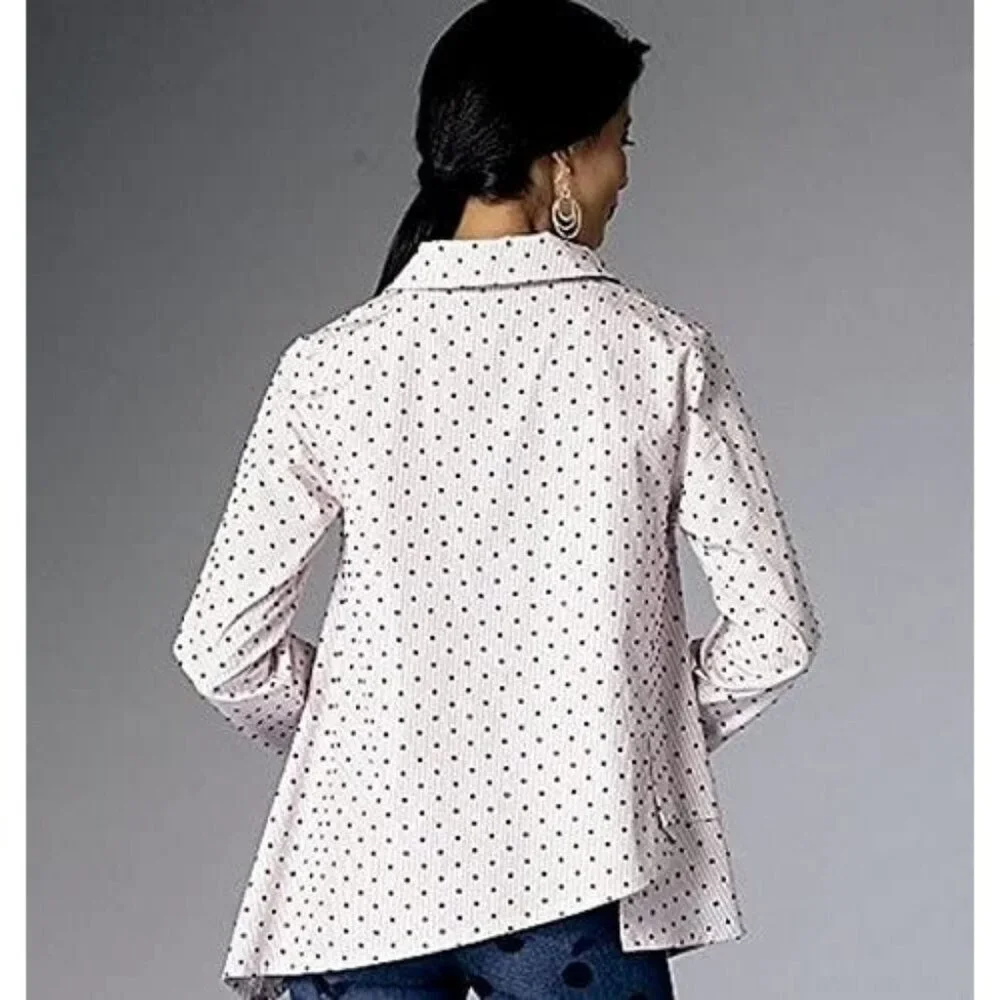 Butterick Sewing Pattern 6325 Shirt Top Blouse Misses Size XS-M‎